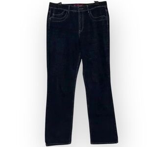 GLORIA VANDERBILT Straight Leg Dark Blue Vintage Jeans for Women Size 10